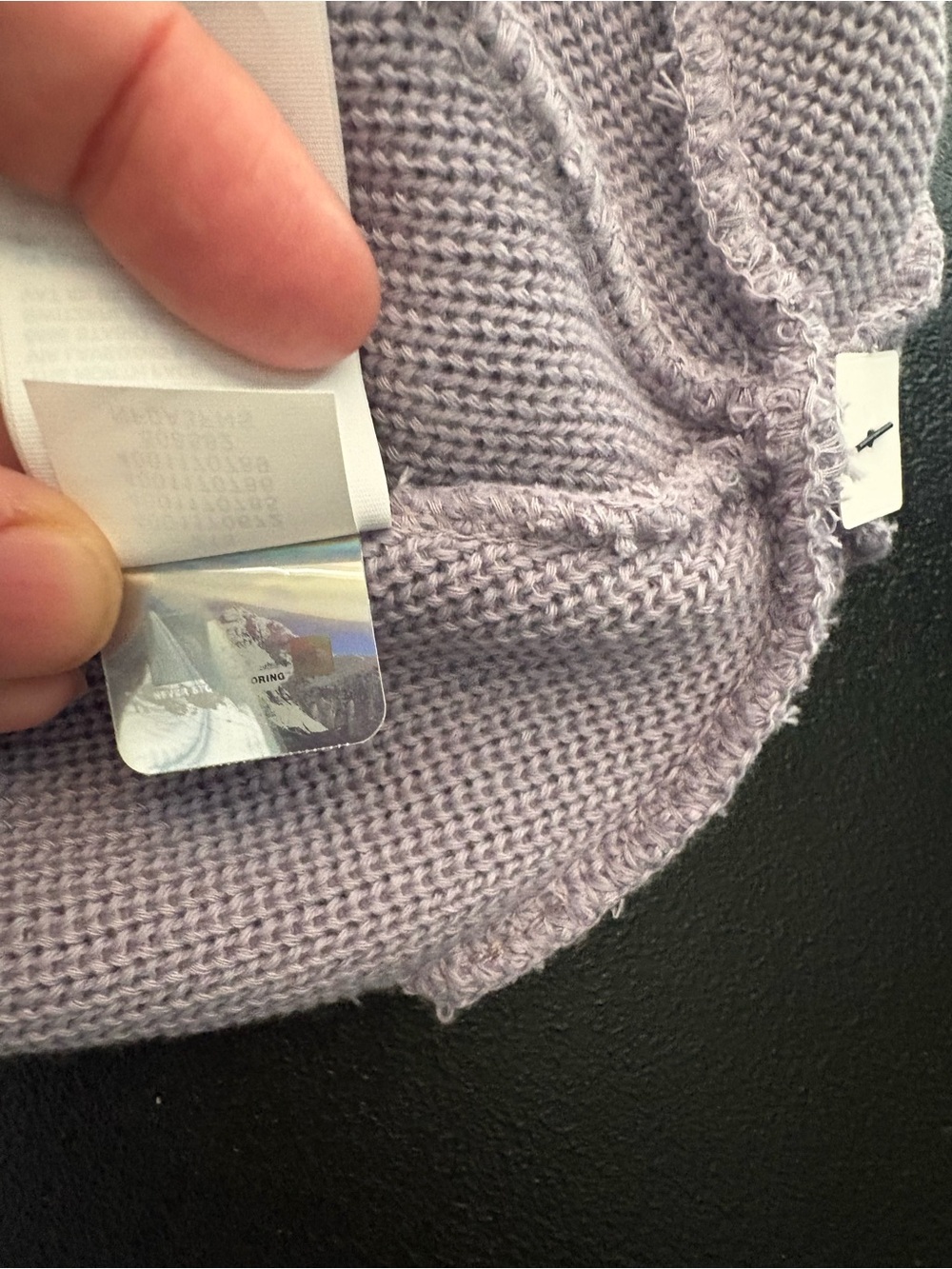 NWT-The North Face Light Gray Knit Beanie - Picture 7 of 9